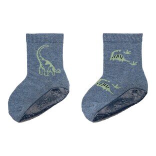 2er-Pack ABS-Socken Fliesen Flitzer Air Dino