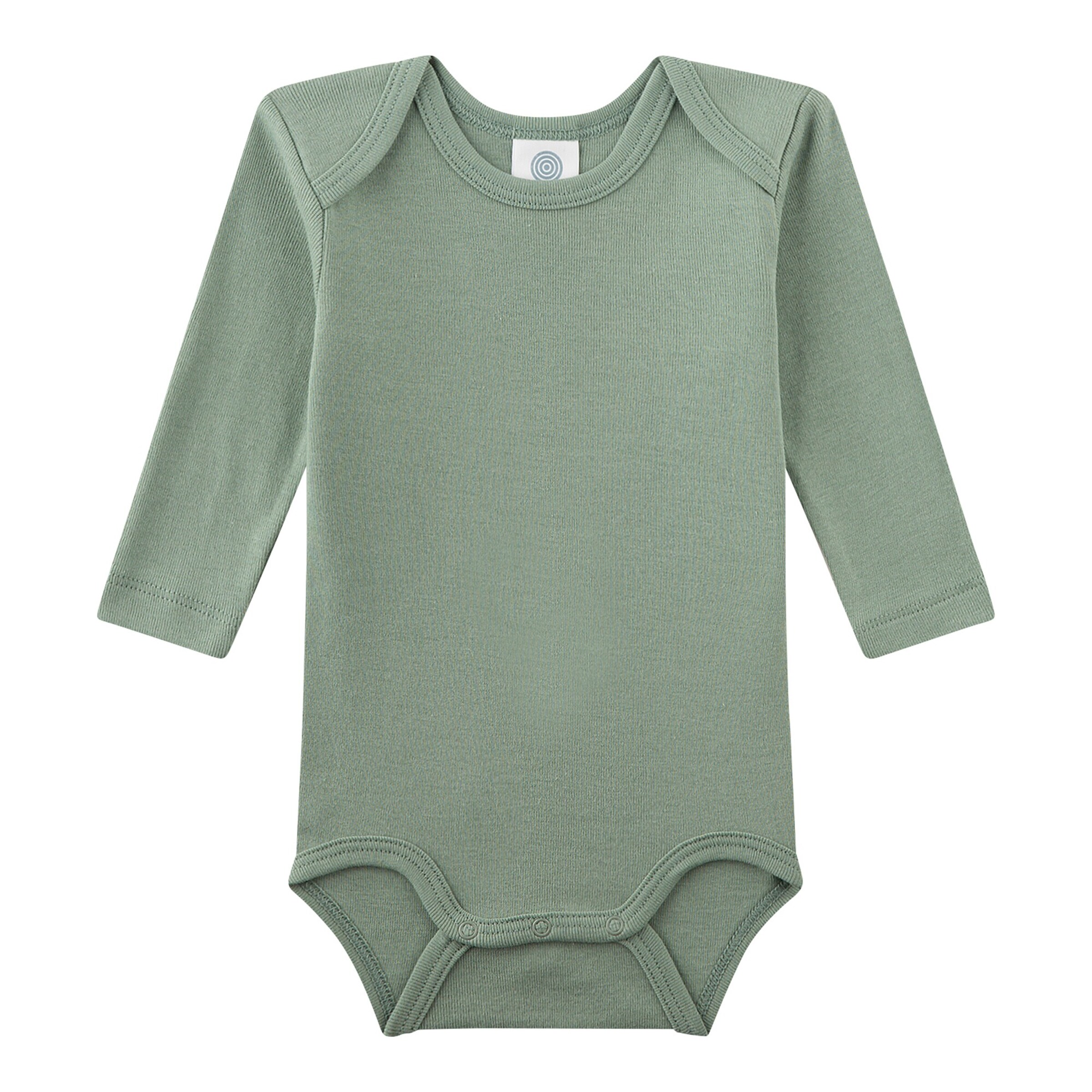 Sanetta 2er-Pack Bodys langarm Dinos oliv/bunt