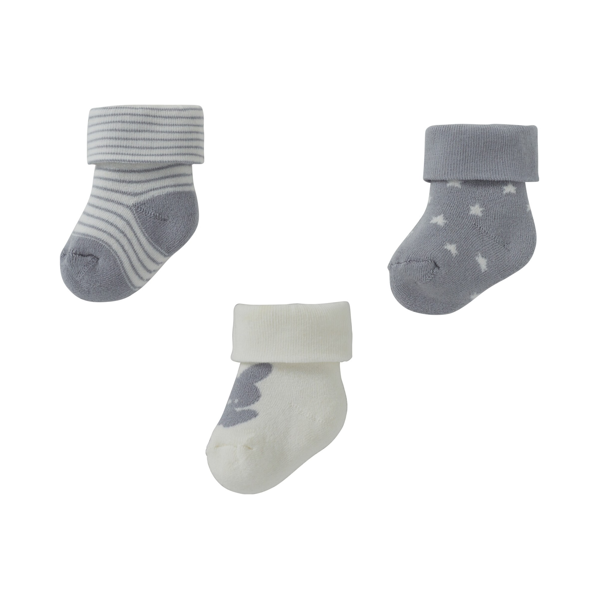 Ewers 3er-Pack Erstlingssocken Hase