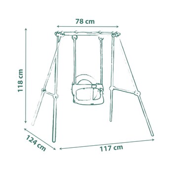 Metallschaukel Baby Swing