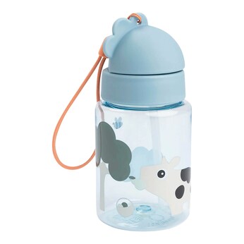 Trinkflasche mit Strohhalm