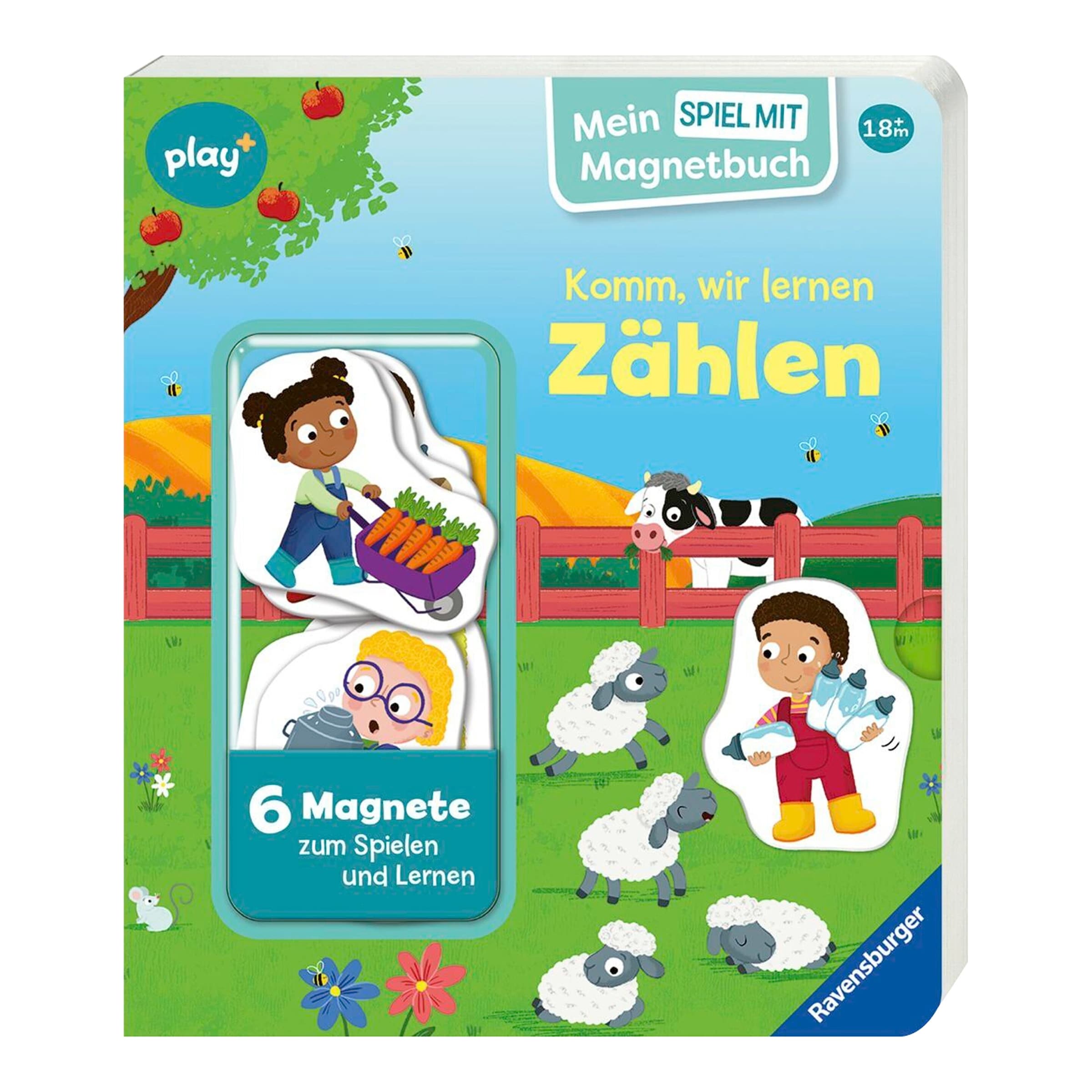 Ravensburger Play+ Pappbilderbuch Komm, wir lernen Zählen