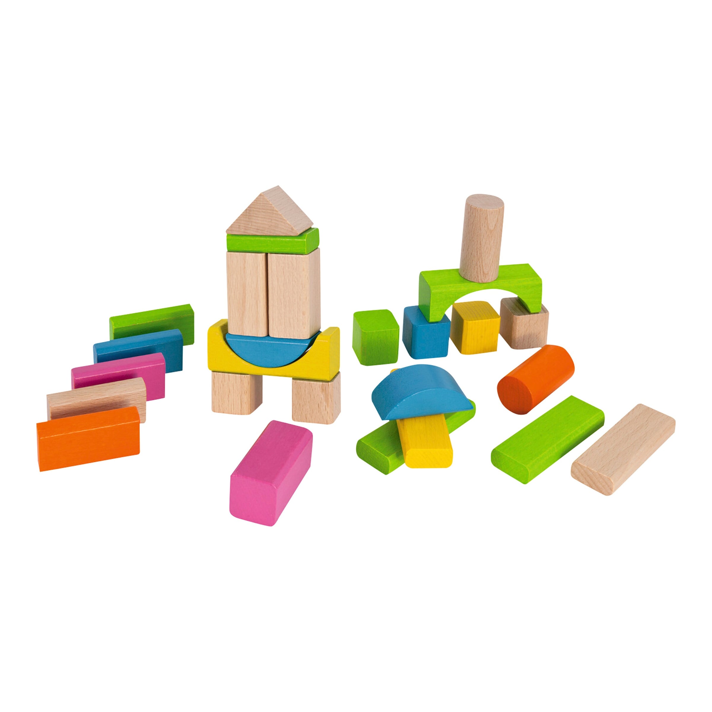 Eichhorn Holzbausteine Natur & Bunt