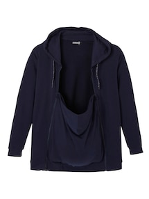 3-in-1-Kapuzensweatjacke, Tragejacke für Schwangerschaft & Stillzeit