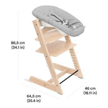 Bundle Treppenhochstuhl inkl. Newbornset deep grey