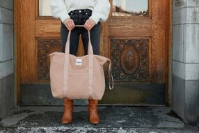 Wickeltasche - Soft Shell Pink Bouclé