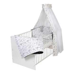 Babybett mit Ausstattung Classic White 70x140 cm