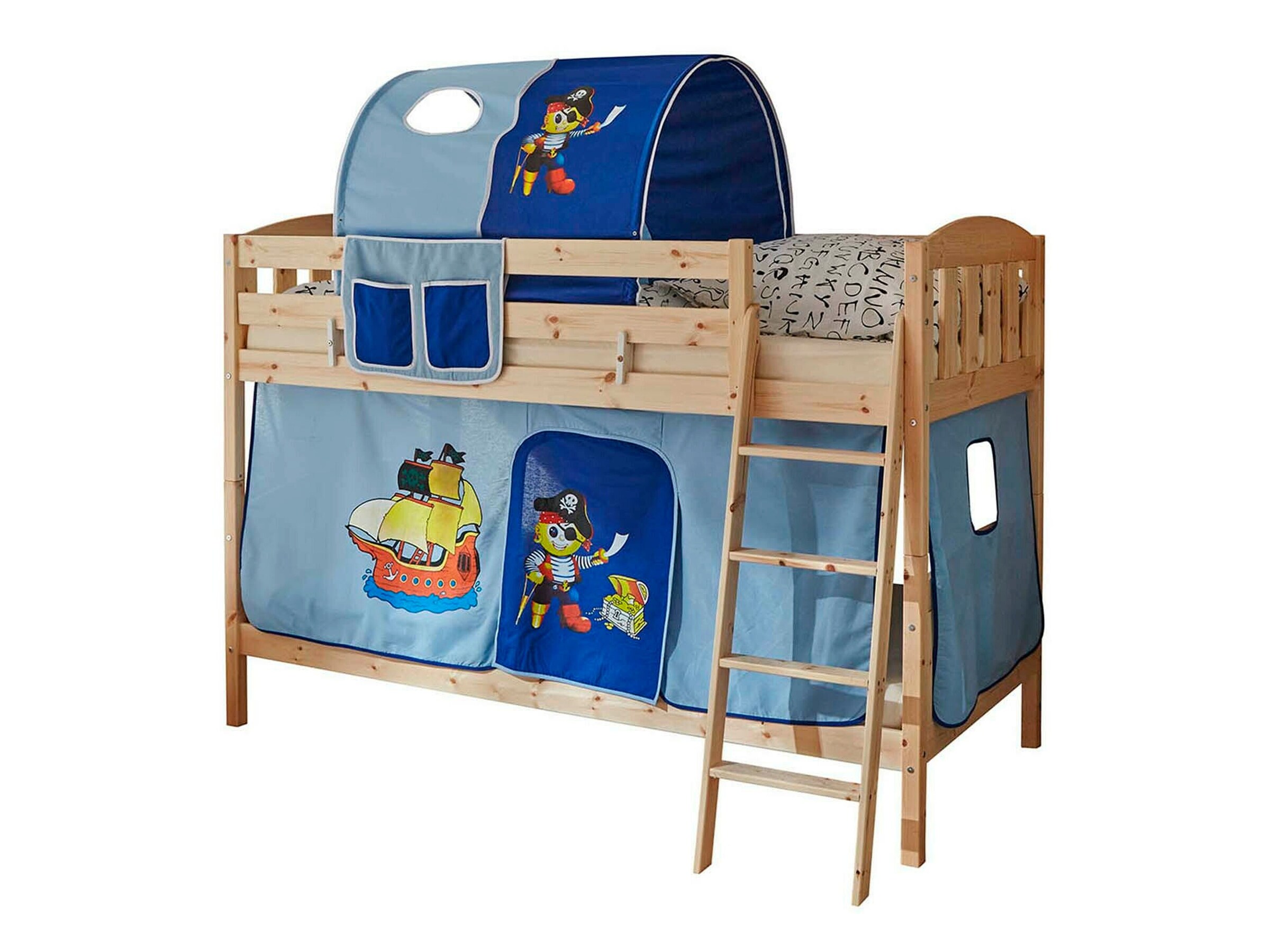 Ticaa Etagenbett Erni Country-V Kiefer Natur Motiv