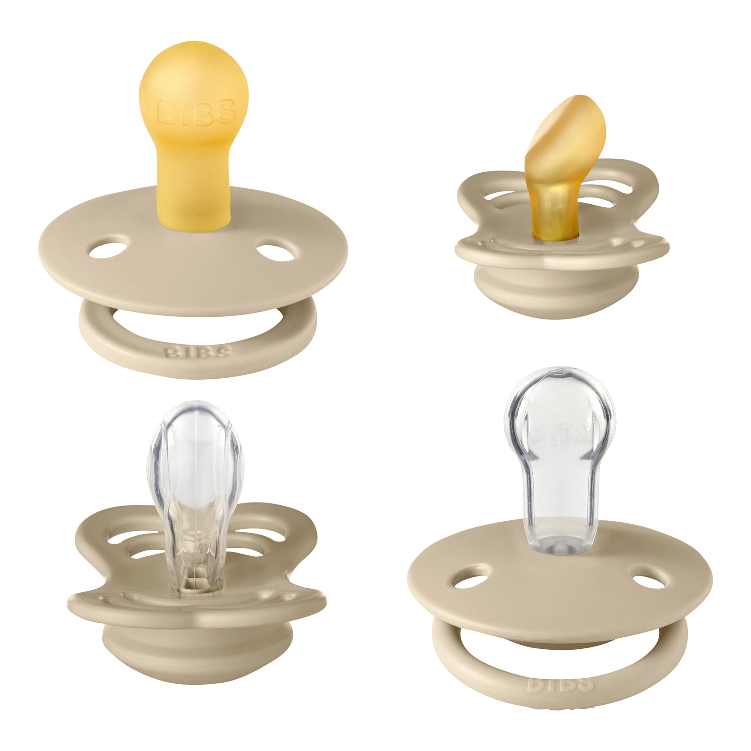 Bibs 4-er Pack Try-It Collection Schnuller Latex, 0-6M