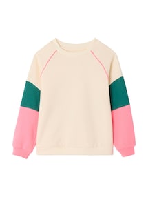 Sweatshirt mit farbigen Raglan‰rmeln, M‰dchen