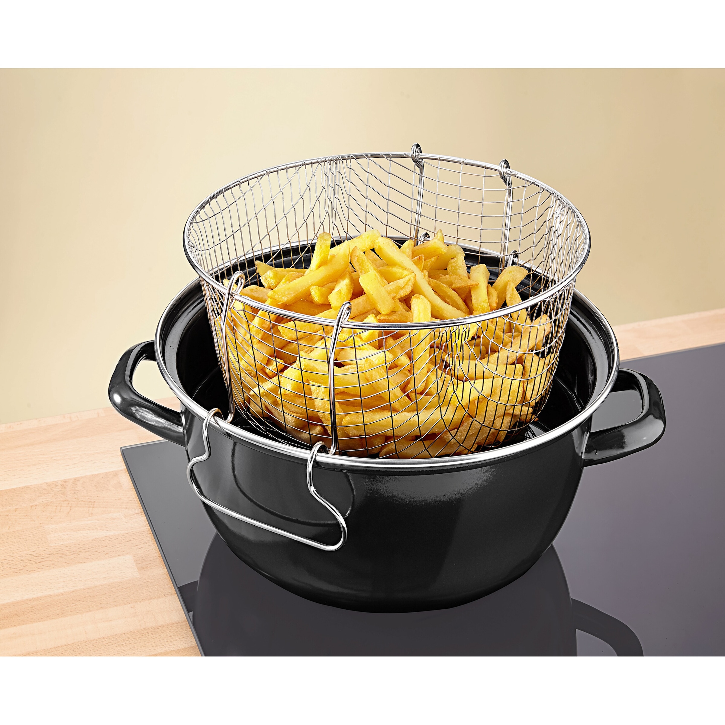 Emaille-Frittiertopf