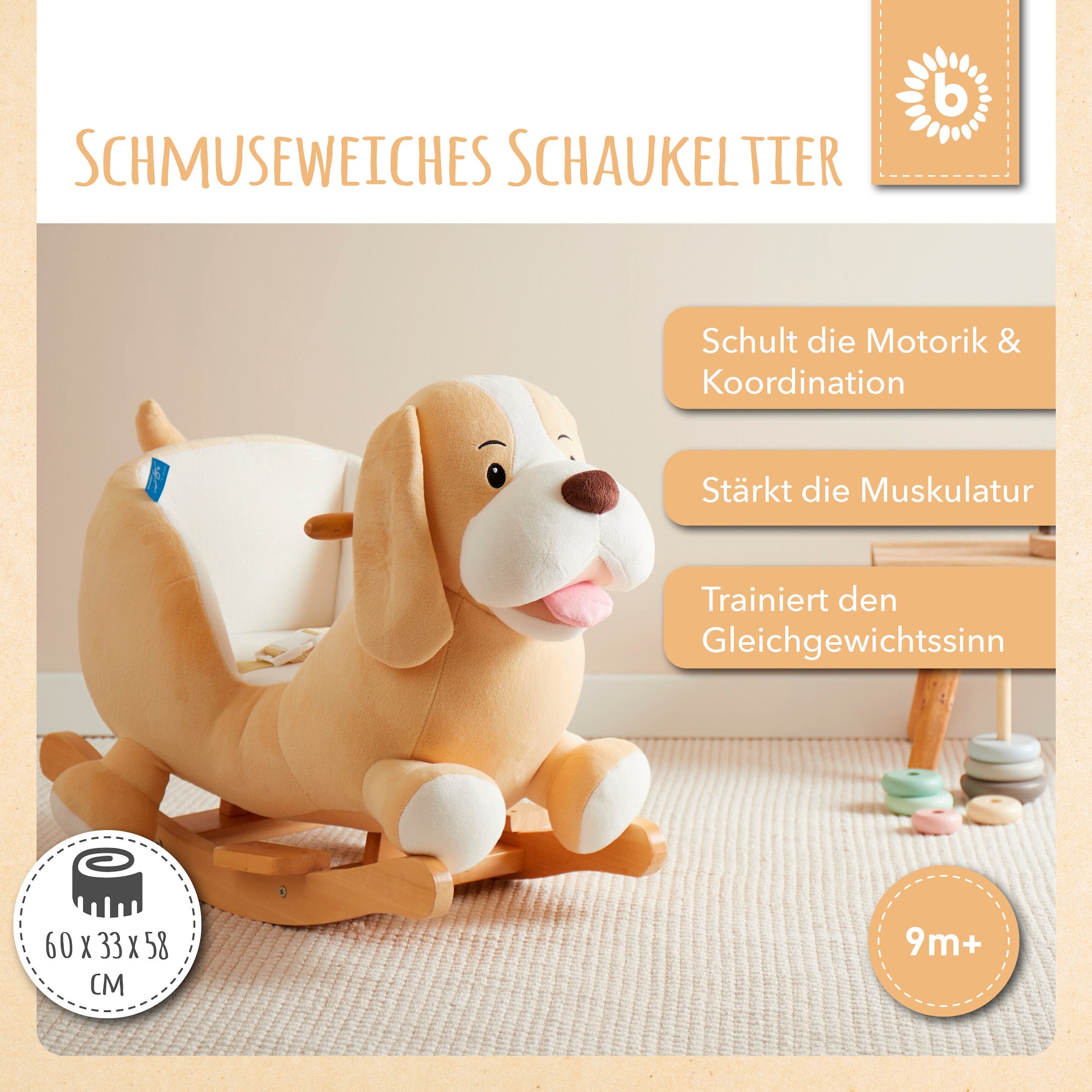 Bieco Schaukeltier Hund Sam
