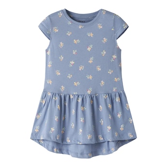 Robe à manches courtes fleurs