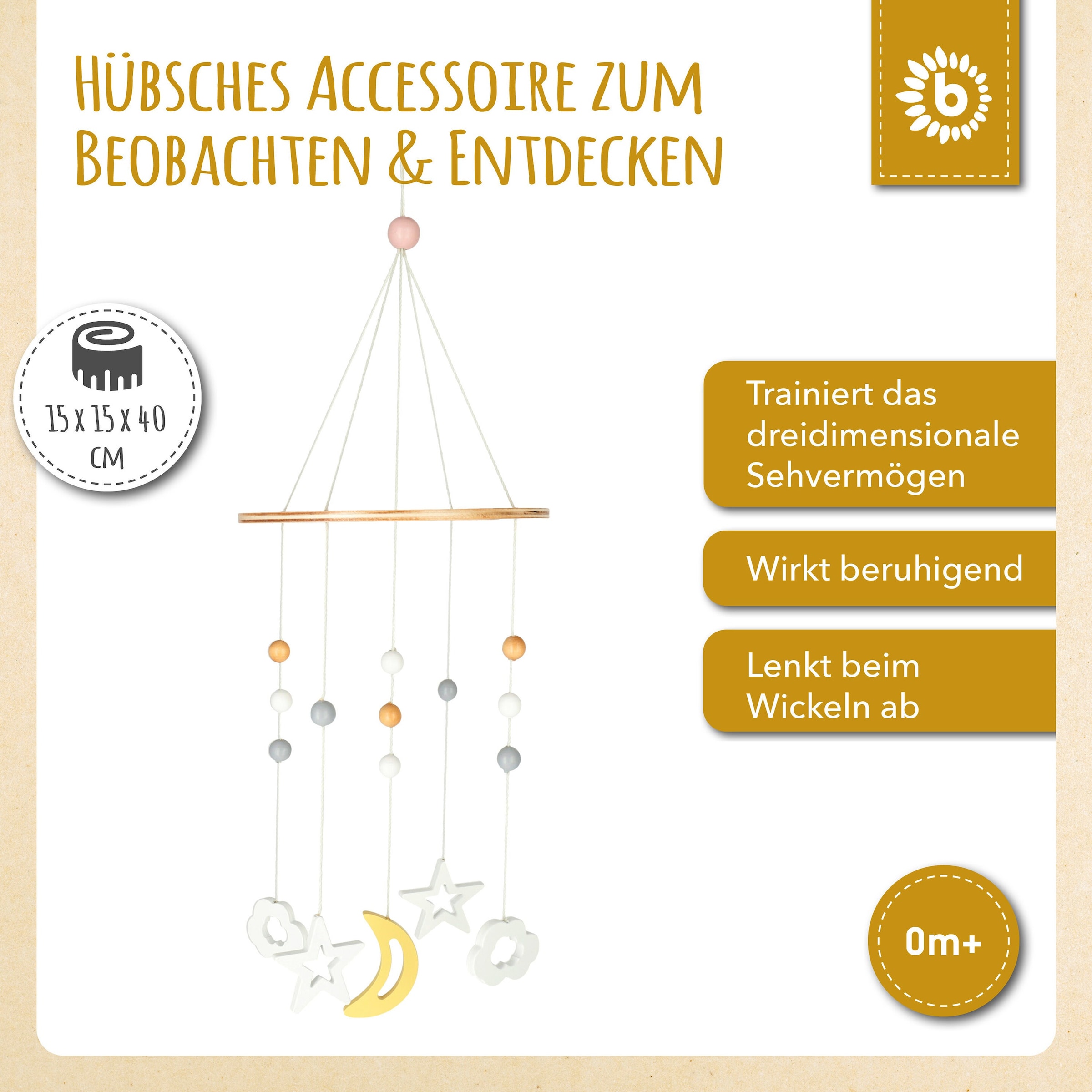 Bieco Mobile Holz Sternenhimmel - ab Geburt