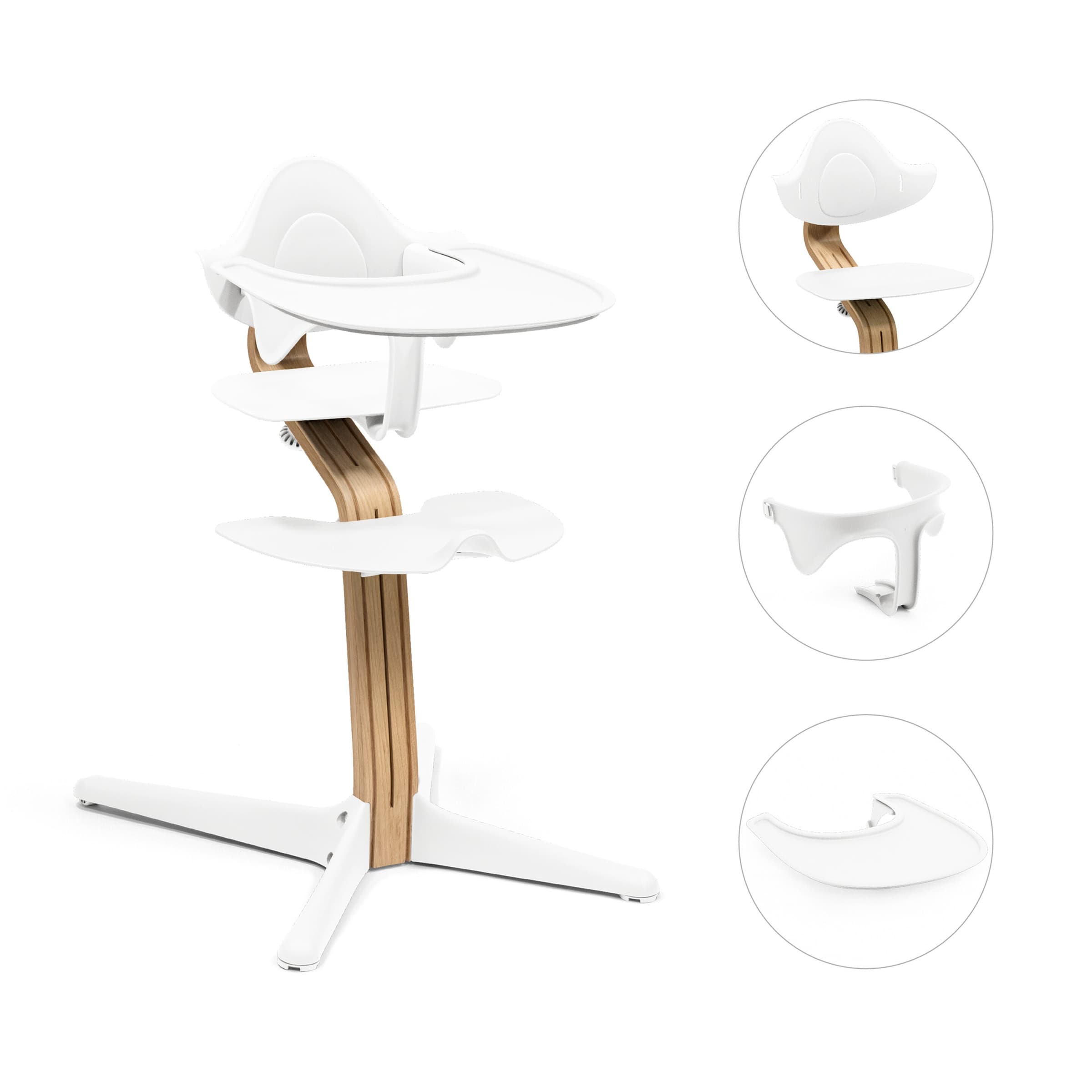 Stokke® Nomi Bundle Hochstuhl Eiche inkl. Babyset und Tray