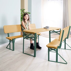Kinderparty-Garnitur mit Lehne  Outdoor FSC
