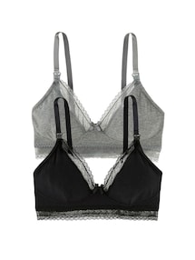2er-Pack bügellose Still-BHs aus Bio-Baumwolle