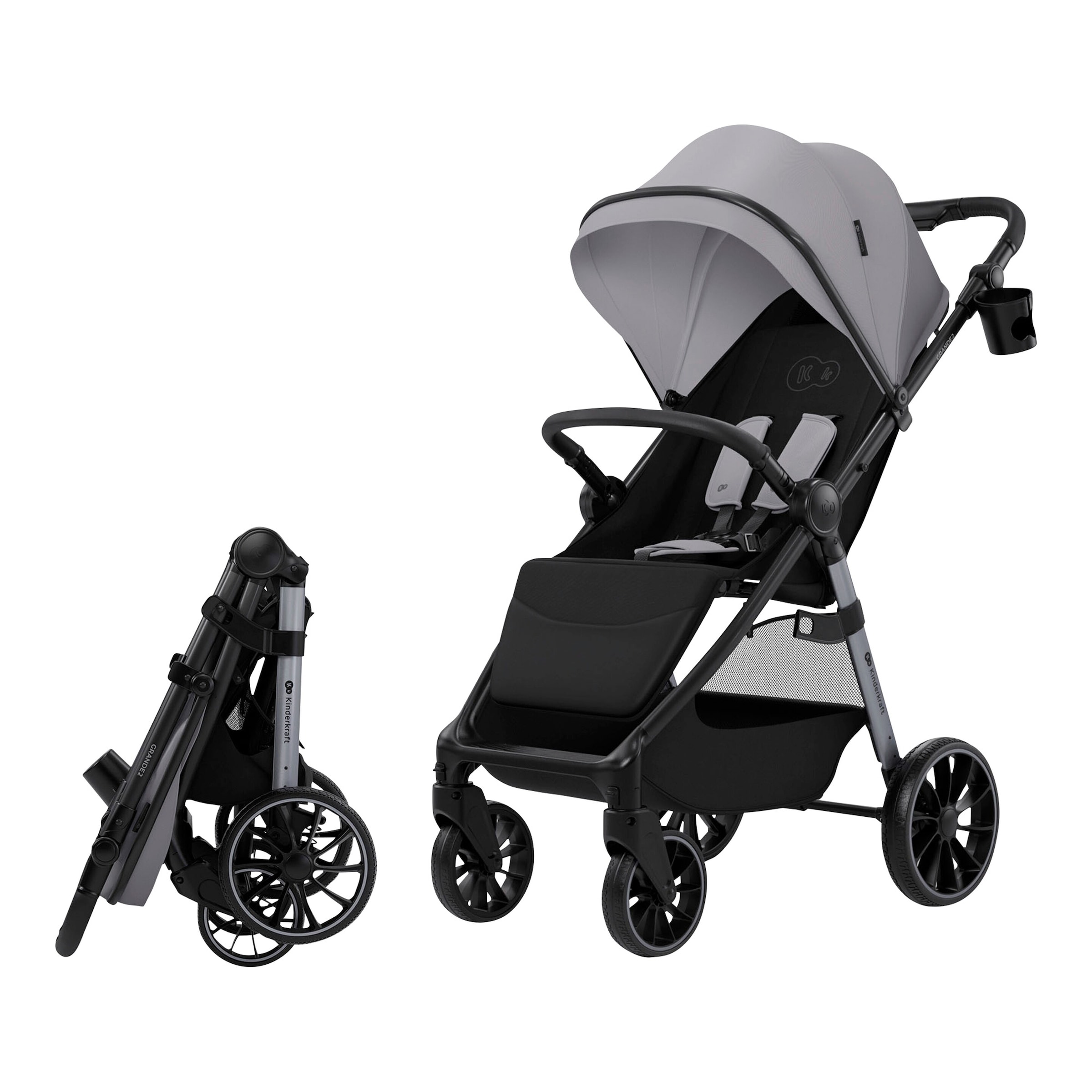 Kinderkraft Kinderwagen Sportwagen GRANDE 2 grau