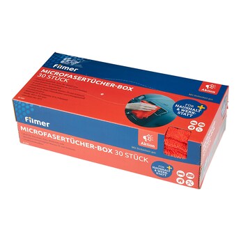 Mikrofasertücher-Box, 30 Stück