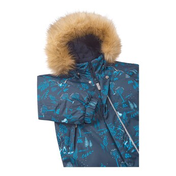 Schneeoverall Kapuze mit Fake Fur
