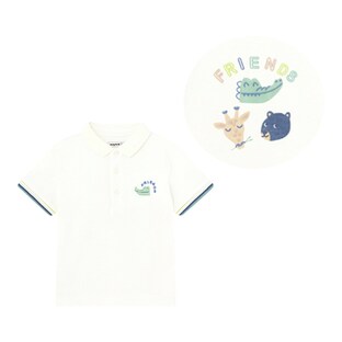 T-shirt-polo animaux maille piquée