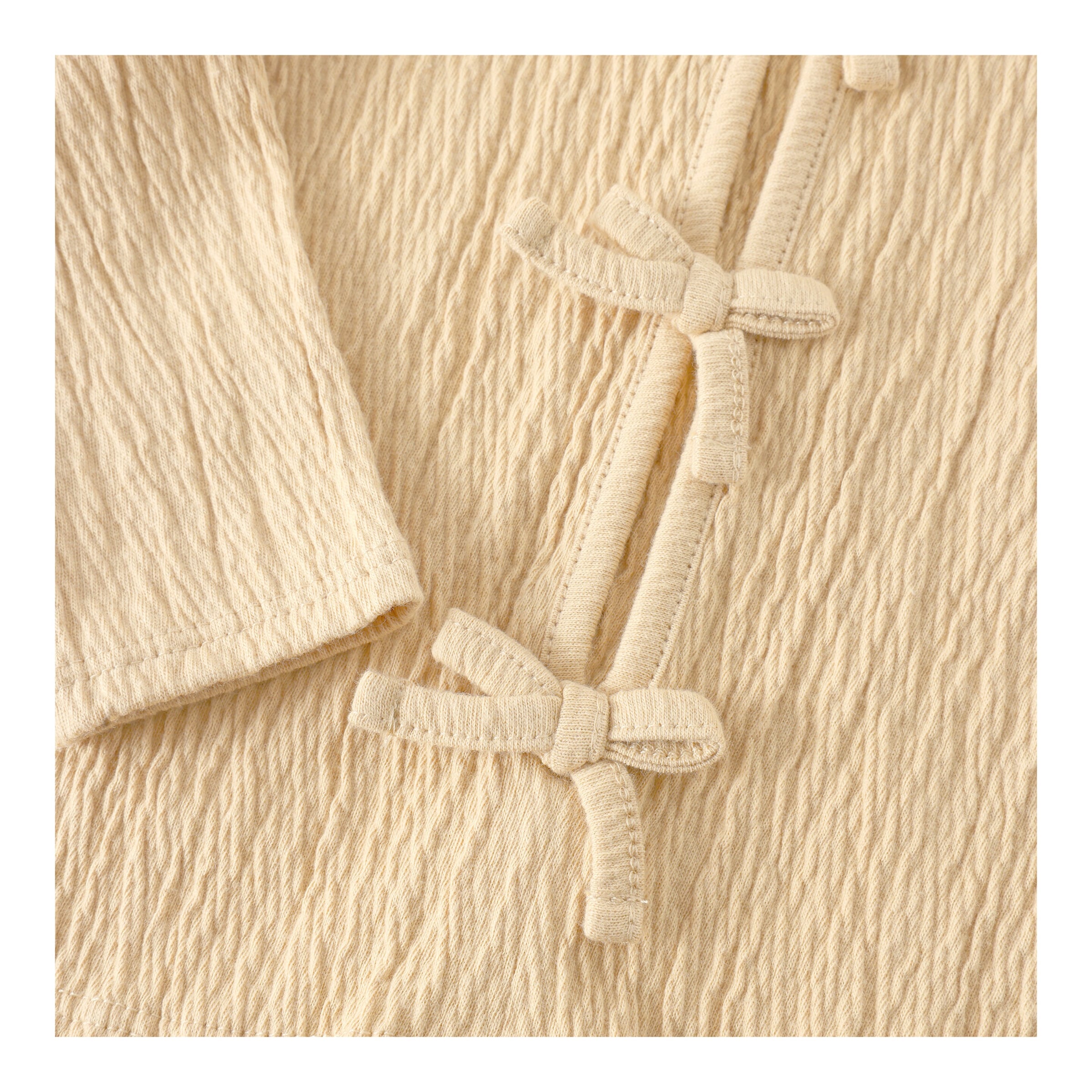 Krepp-Shirt langarm Schleifen