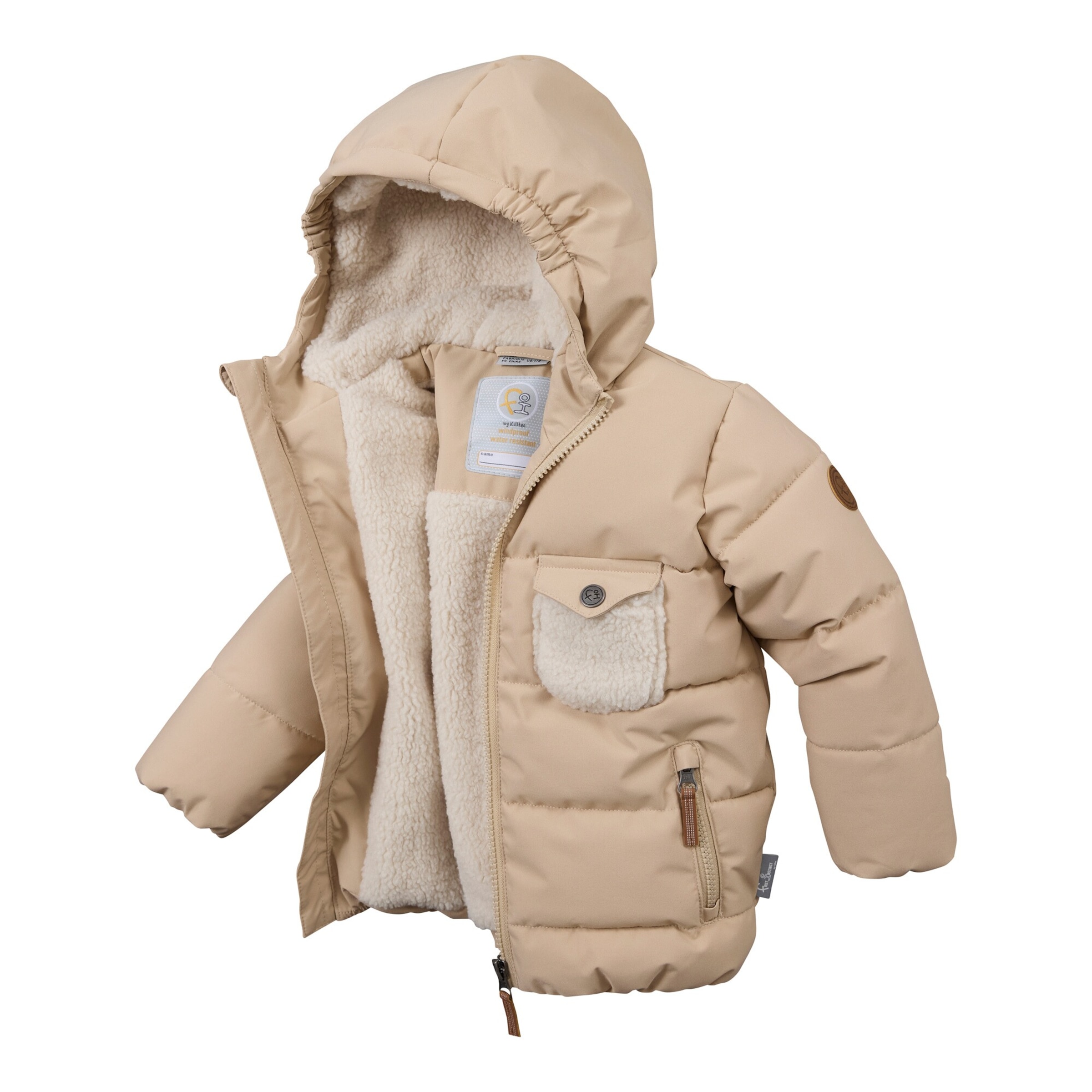 Killtec Steppjacke mit Kapuze und Plüschfutter