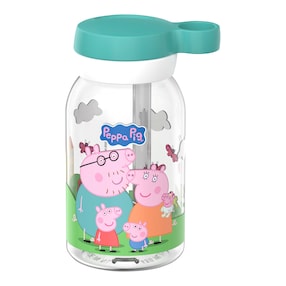 Trinkflasche mit Strohhalm 450ml