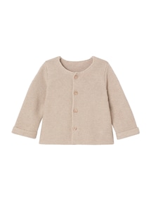 Baby Strickjacke aus Baumwolle BASIC