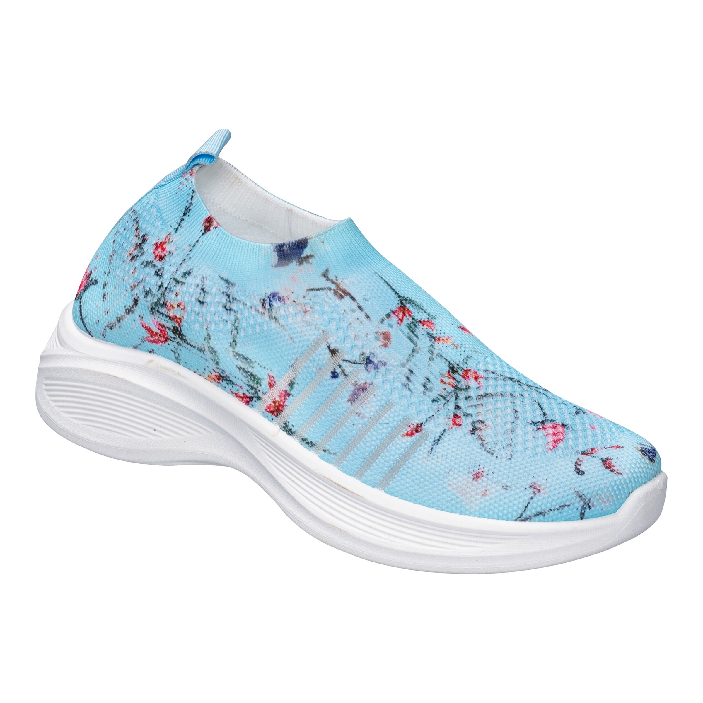 wonderwalk Flexi-Damenschuh Federleicht "Blumen"