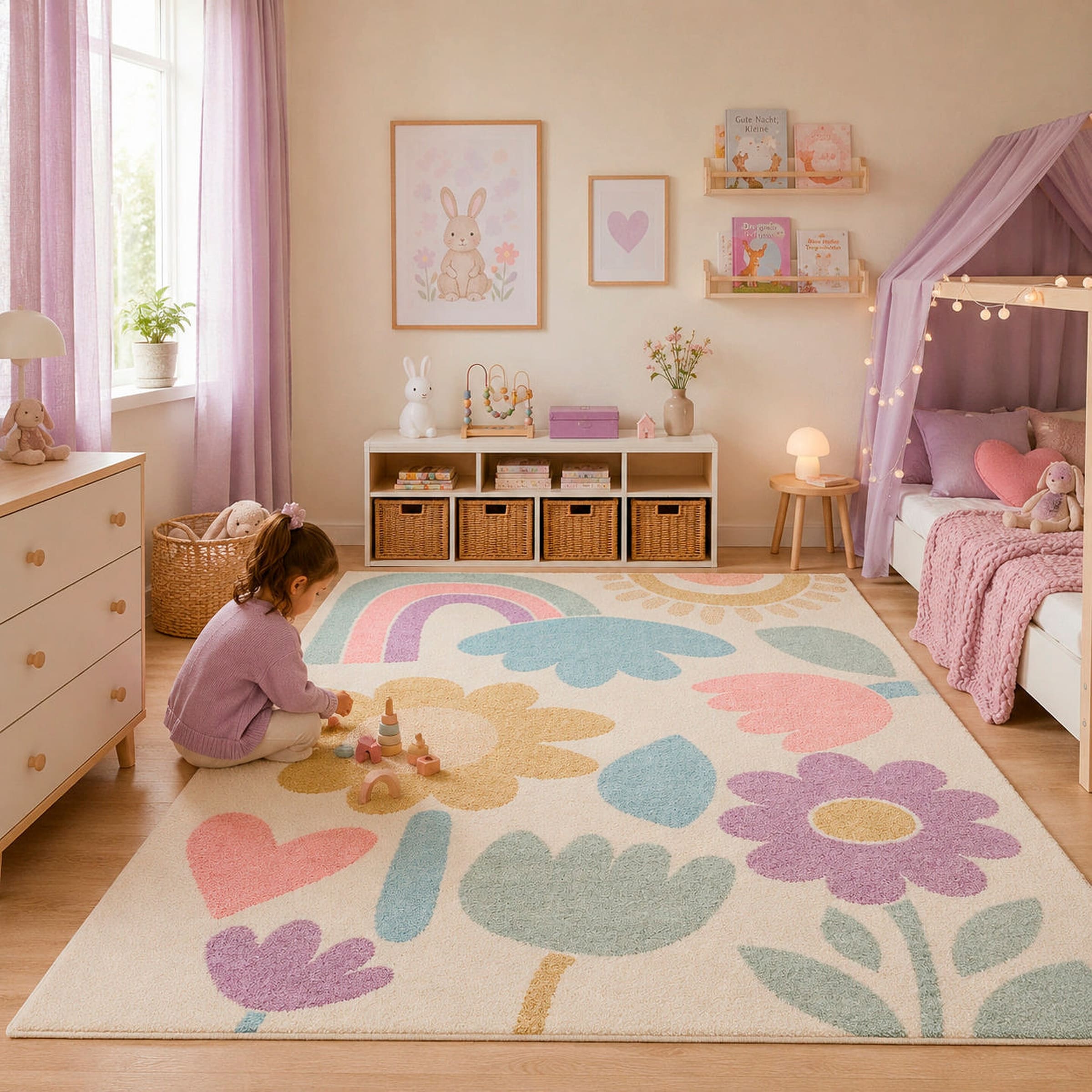 Pergamon Kinder Teppich Softstar Kids Fantasy Bunt