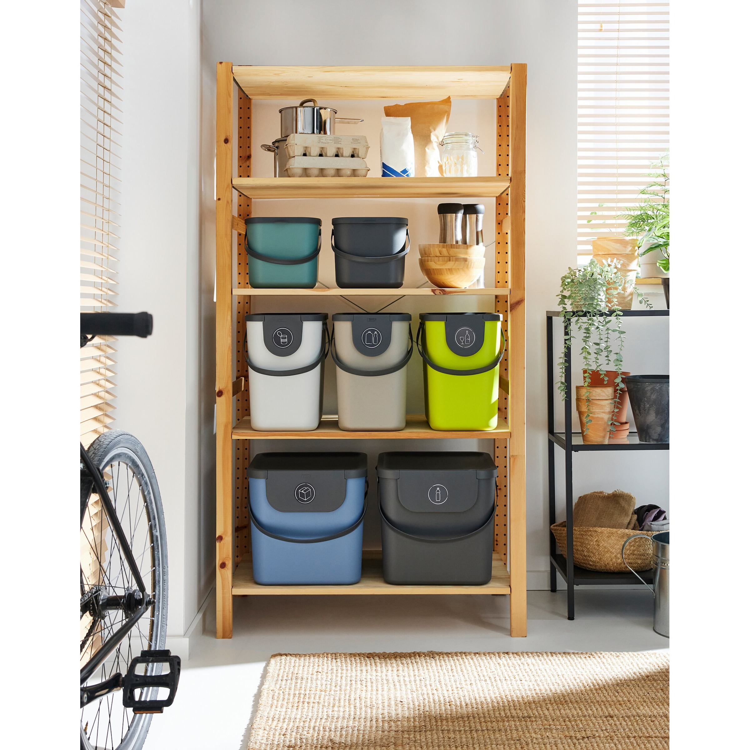 Recycling Müllsystem "ALBULA", 25 l, anthrazit