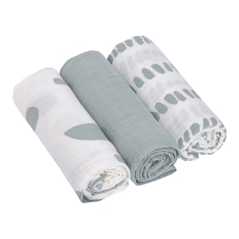 Lot de 3 langes en gaze 60x60cm