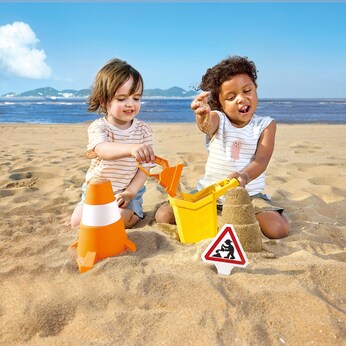Sandspielzeug-Set Baustelle