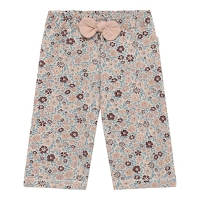 Pantalon fleurs noeud
