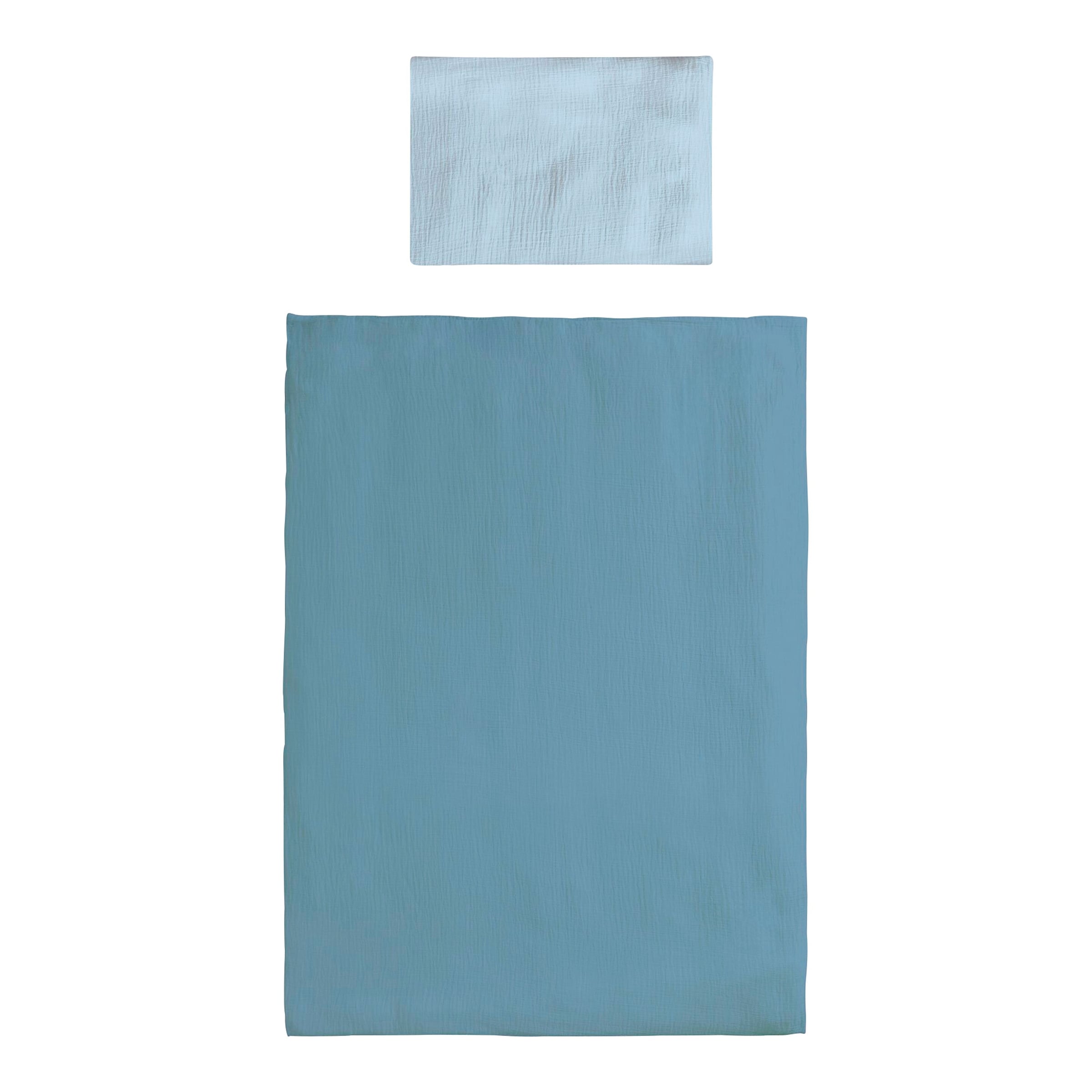 Wende-Bettwäsche Musselin 40x60/100x135 cm