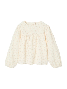Bluse aus bedrucktem Musselin Mädchen