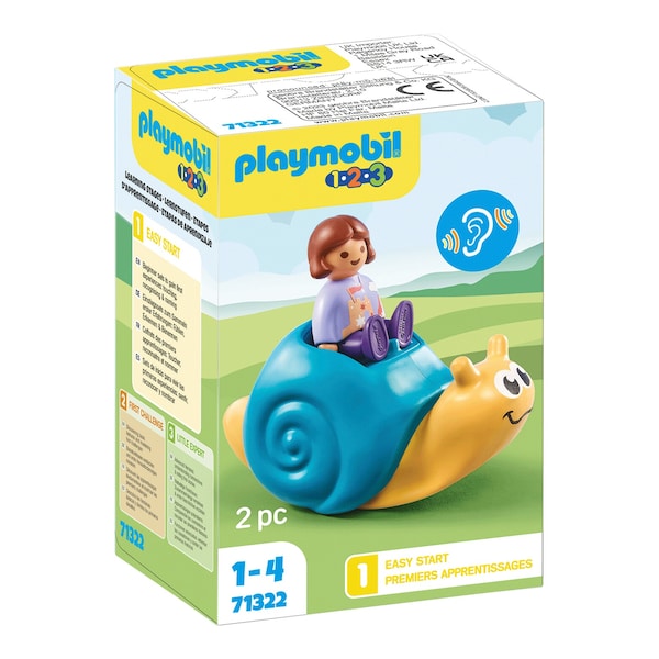 Playmobil® - 1.2.3 - 71322 Enfant avec escargot à bascule 1.2.3
