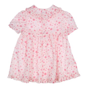 Kleid kurzarm Blumen Rüschen