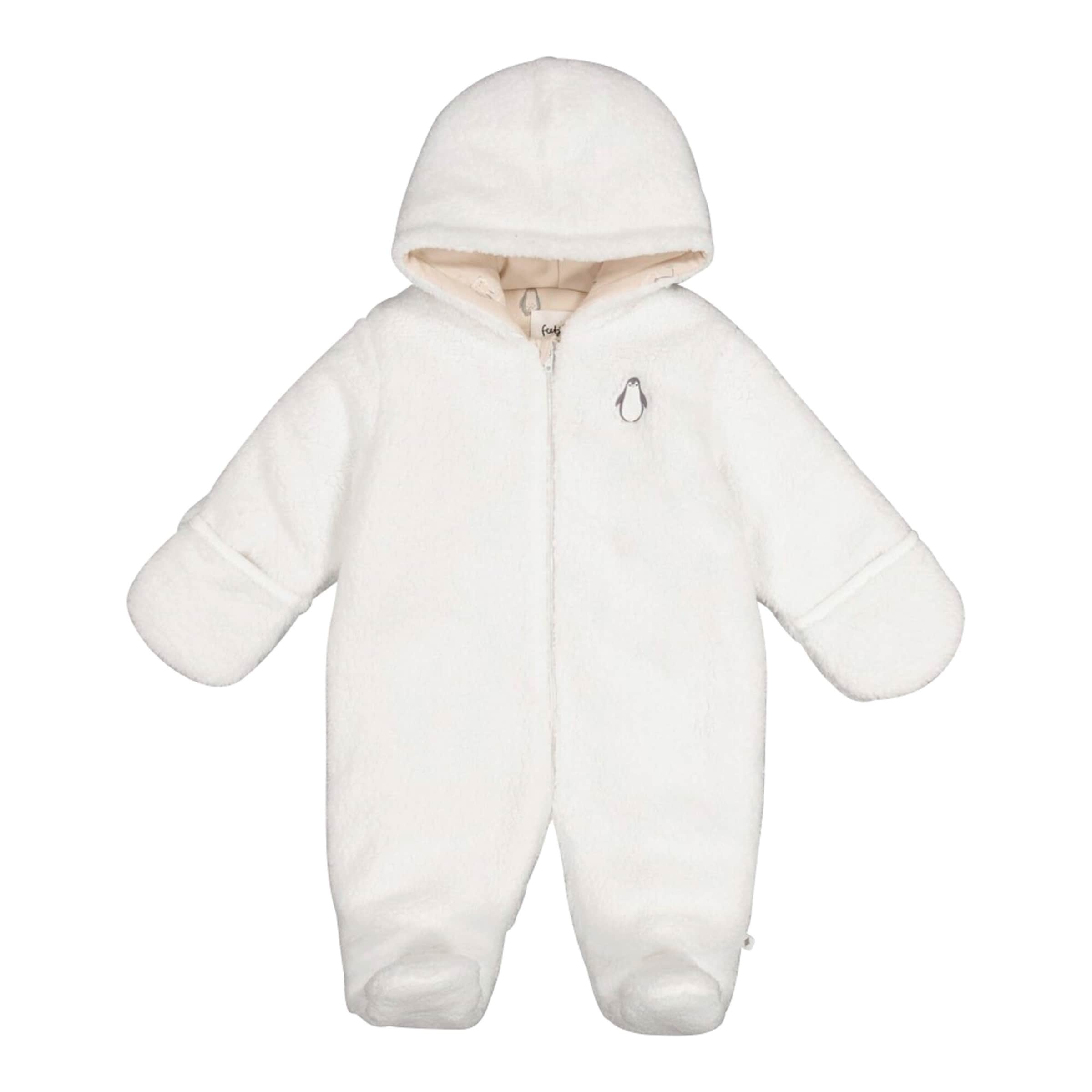 Feetje Plüschoverall mit Kapuze Pinguin