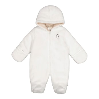 Plüschoverall mit Kapuze Pinguin