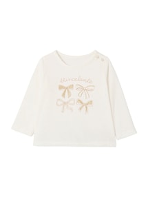 Baby-Set: Shirt und Tüllrock mit Glitzereffekt
