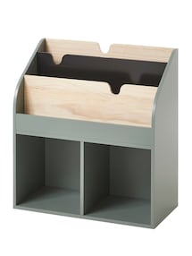 Bücherregal SCHOOL mit 2 großen Aufbewahrungsfächer Kinderzimmer