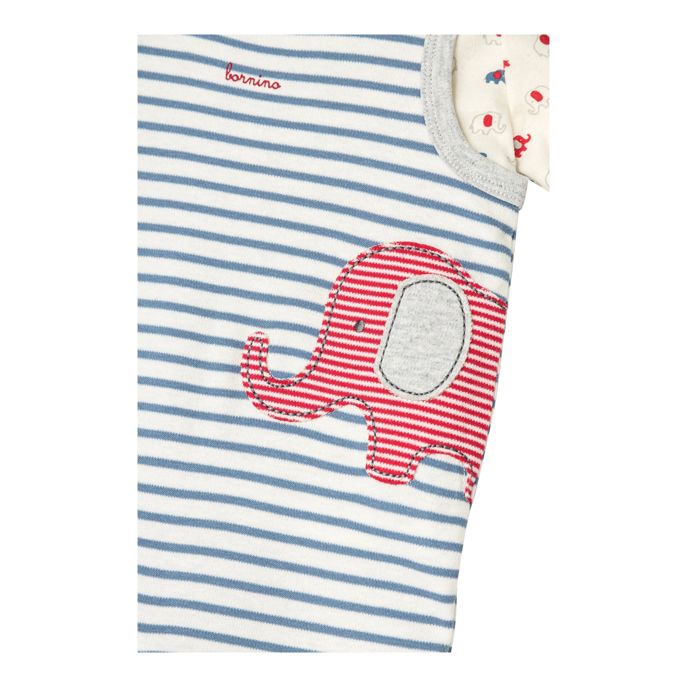 Strampler-Set 2-tlg. mit Shirt Elefant Ringel