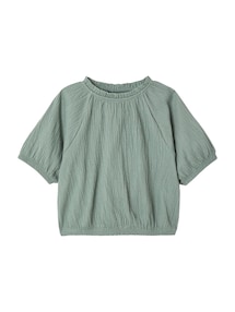 Mädchen Blusenshirt in Cropped-Länge
