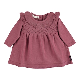 Strickkleid langarm Volant