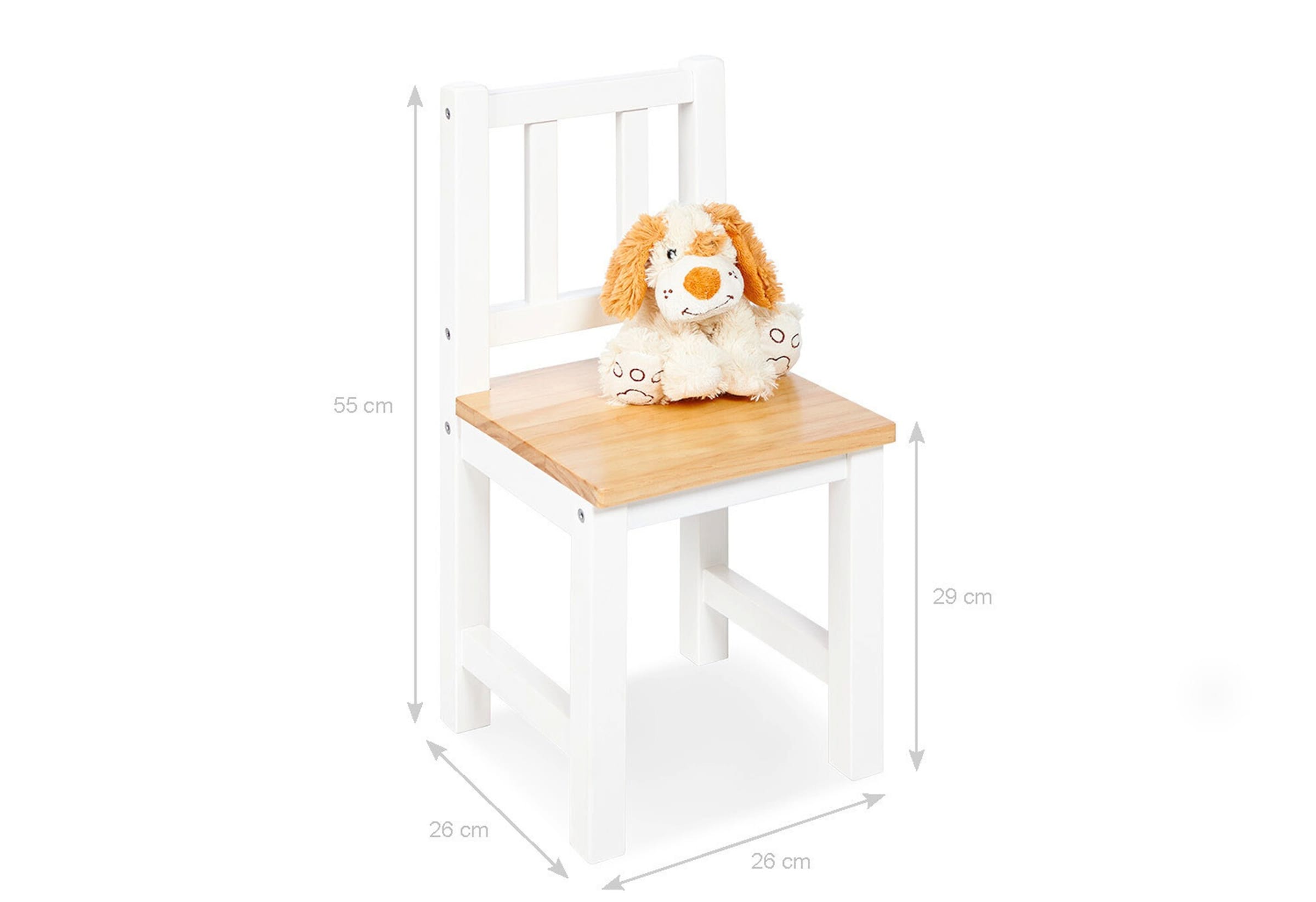 Pinolino Kinderstuhl „Fenna”, weiß/natur