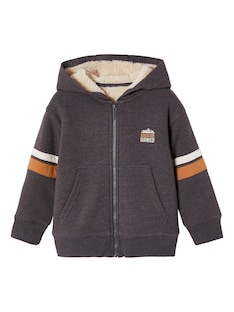 Jungen Kapuzensweatjacke mit Teddyfleece-Futter