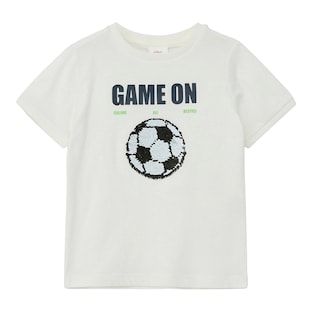 T-Shirt Wendepailletten-Fußball