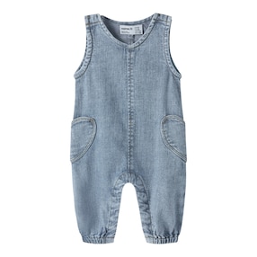 Jeans-Overall mit Herztaschen